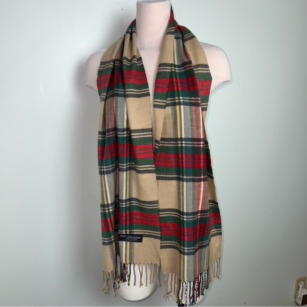 Scottish 100% Cashmere Tartan Plaid Scarf Made in Scotland